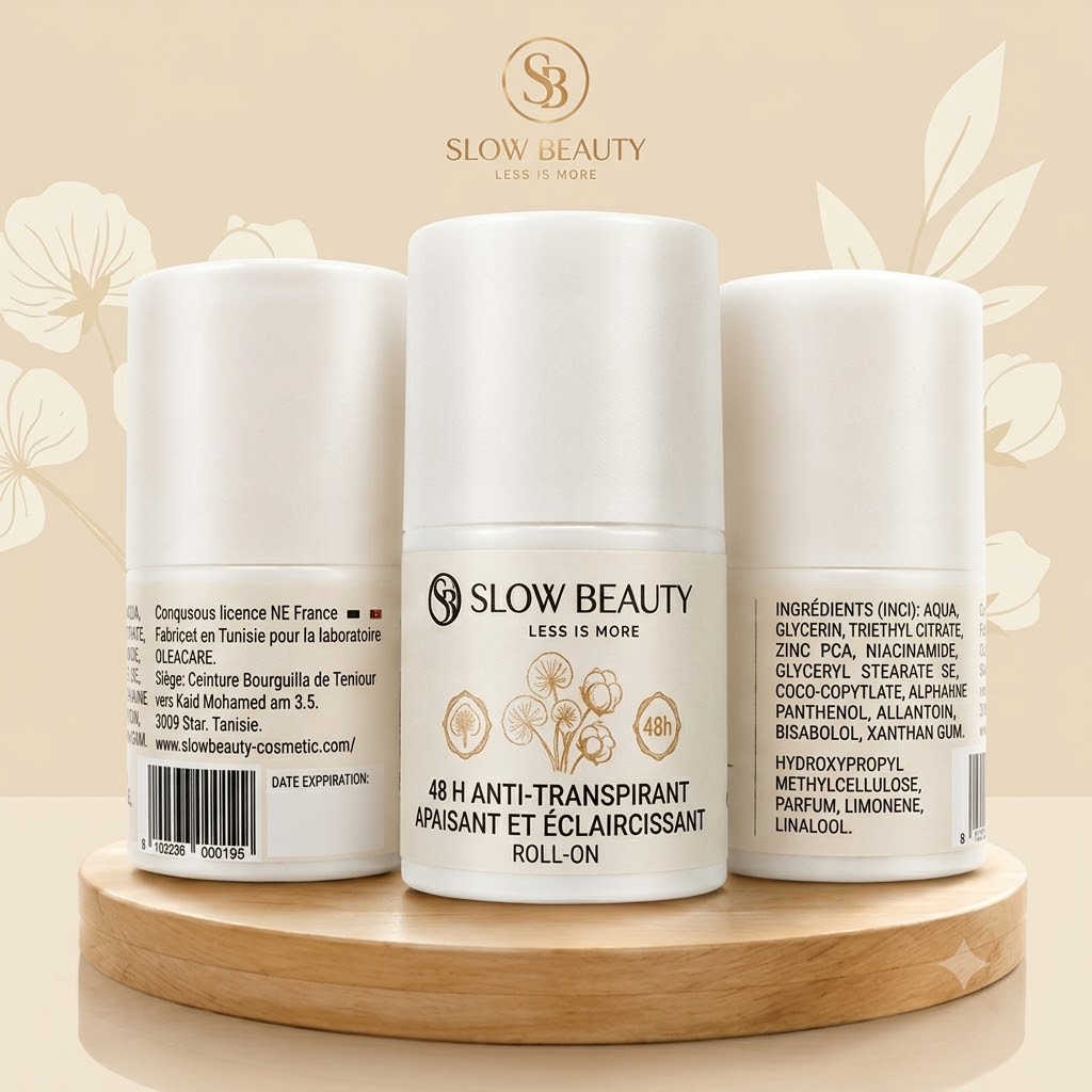 Roll-On Anti-Transpirant 48h Éclaircissant Slow Beauty